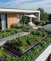 Rumah Ramah Lingkungan dengan Kebun Sayur Rooftop (Gemini AI)