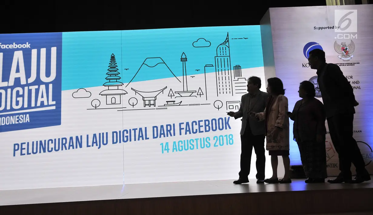 Suasana peluncuran kampanye Laju Digital Facebook di Jakarta, Selasa (14/8). Kampanye untuk membantu Usaha Kecil dan Menengah mengembangkan bisnisnya secara online ini menyasar 3 ribu unit usaha di 15 kota Indonesia. (Merdeka.com/Iqbal S. Nugroho)