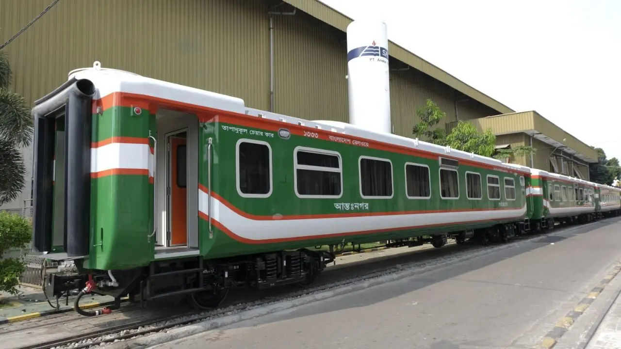 PT INKA (Persero) telah mengekspor kereta ke Bangladesh.
