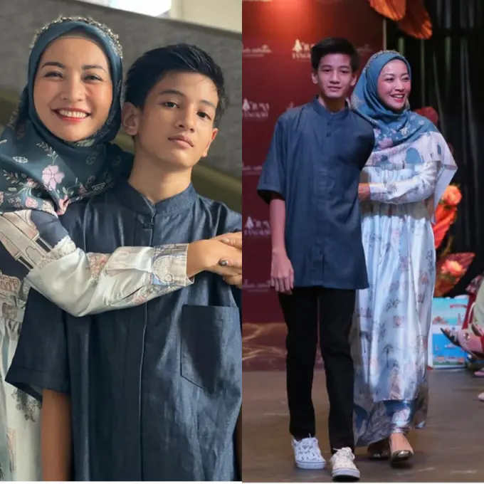 Hesti Purwadinata berkerudung bisa jadi inspirasi busana Lebaran