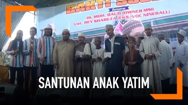 Para artis seperti band Jigo, Richie Five Minutes, dan Ray Shareza memeriahkan santunan 5000 anak yatim dan fakir miskin di Metro, Lampung. Acara ini digelar oleh owner MSI, Muhammad Daud, dalam rangka memperingati ulang tahun perusahaannya.