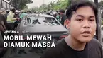 Dituduh kabur usai menabrak pengemudi ojek daring, sebuah mobil sedan mewah dikejar dan dirusak massa di Jalan Arjuna Selatan, Kebon Jeruk, Jakarta Barat. Polisi mengamankan pengemudi mobil dan meminta warga tidak main hakim sendiri.