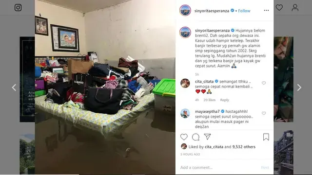 Rumah 6 Artis Ini Pernah Kebanjiran Sampai Masuk Rumah, Baim Wong