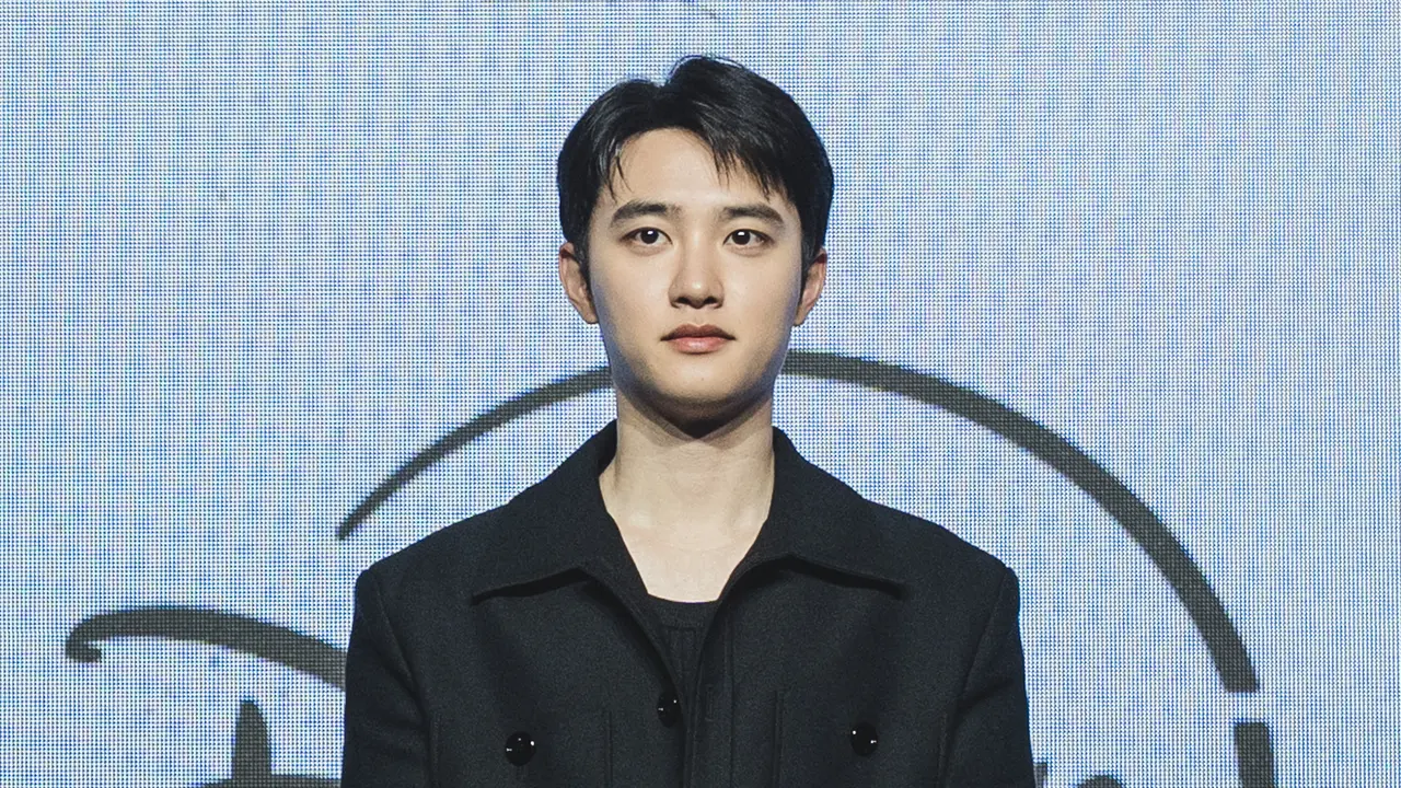 Doh Kyung Soo atau D.O  dalam Konferensi Pers The Manipulated. (dok. Disney Plus Hotstar)