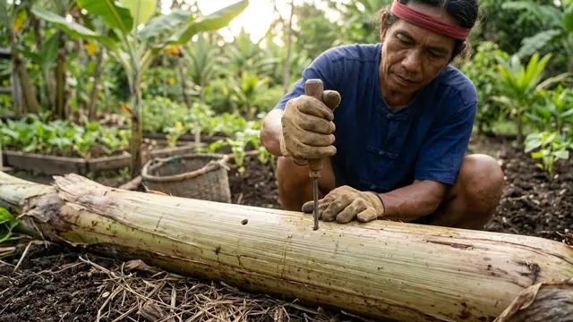 Cara Menanam di Batang Pisang untuk Menghasilkan Sayuran Subur