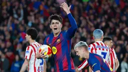 Barcelona mengalahkan Atletico Madrid 3-0 dalam duel leg kedua semifinal Copa del Rey 2025/2026 di Camp Nou, Rabu 4 Maret 2026. (AP Photo/Joan Monfort)