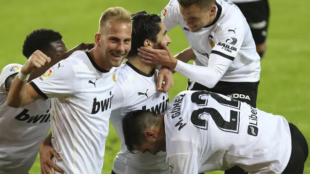 Valencia vs Real Madrid di Liga Spanyol