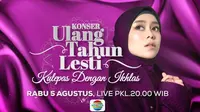Konser Ulang Tahun Lesti: Kulepas dengan Ikhlas tayang pada Rabu, 5 Agustus 2020 pukul 20.00 WIB secara live di Indosiar. (Indosiar)