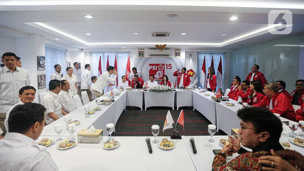 Prabowo Subianto Sambangi Markas PSI