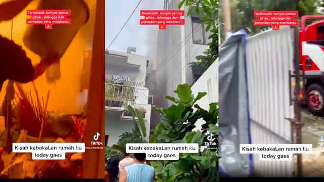 Rumah Denise Chariesta Dilahap Api