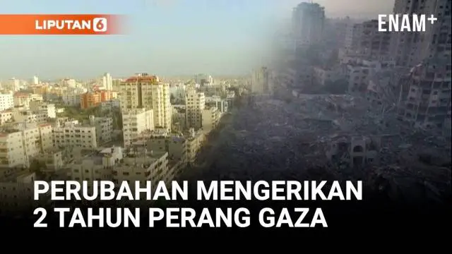 VIDEO: Perubahan Mengerikan, Dua Tahun Perang Ubah Gaza Jadi Kota Mati