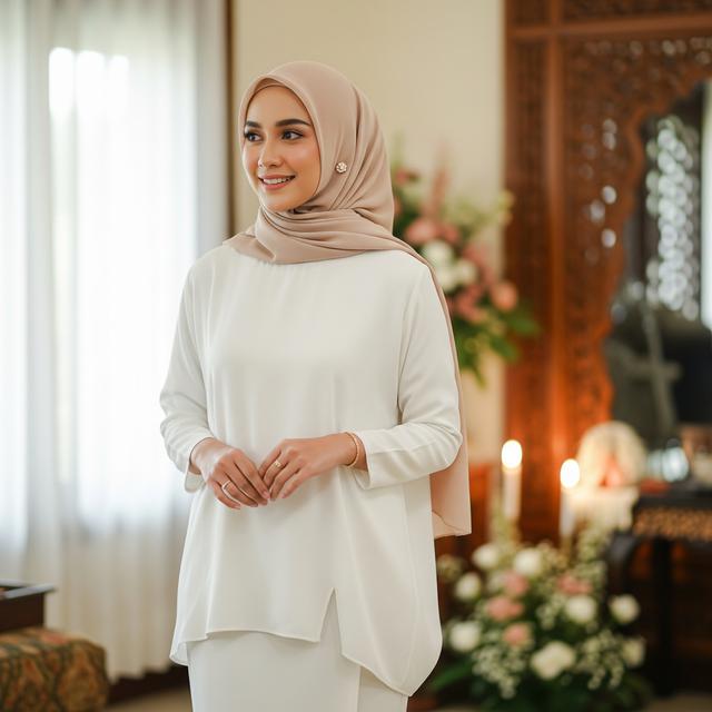 9. Baju Kurung Modern Slit Samping