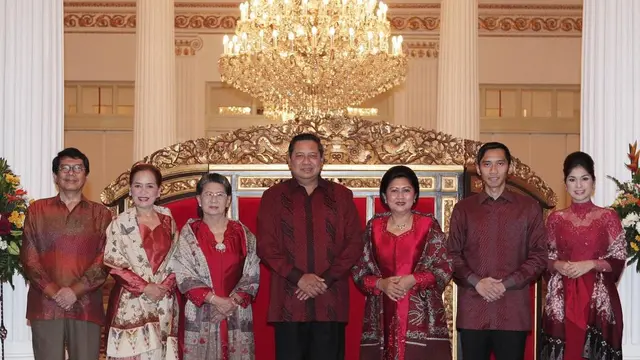 Momen Lebaran 2007 keluarga SBY
