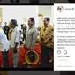 Momen Idul Fitri, Jokowi menyambut para pengayuh becak ini dengan senyum hangat sambil menjabat erat tangannya. (Foto: Biro Pers Stepres)