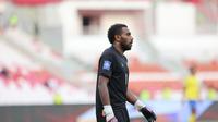 Kapten dan kiper Kepulauan Solomon Philip Mango saat menghadapi Bulgaria pada ajang FIFA Series 2026 di Stadion Utama Gelora Bung Karno, Jakarta, Jumat (27/3/2026). (Bola.com/M. Iqbal Ichsan)
