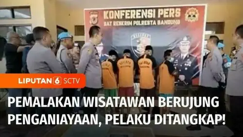 VIDEO: Polres Bandung Ungkap Kasus Pemalakan Wisatawan, 5 Pelaku Ditangkap 3 Masih Buron