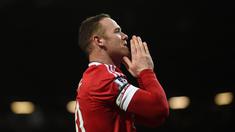 Ekspresi Wayne Rooney setelah Manchester United menang atas Stoke City 3-0 dalam lanjutan Liga Inggris di Stadion Old Trafford, Manchester, Rabu (3/2/2016) dini hari WIB. (AFP/Paul Ellis)