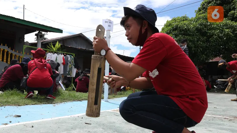 simulasi pengurangan risiko bencana di desa Wani II Donggala