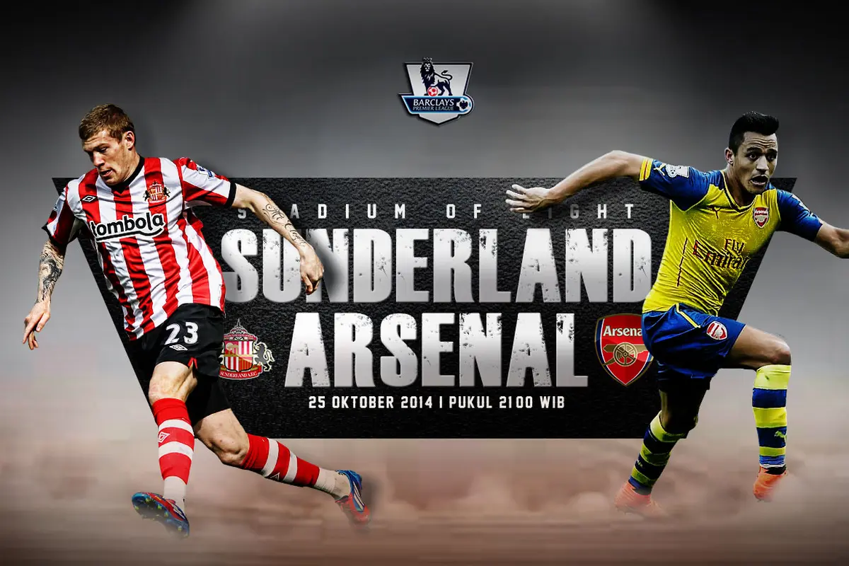 Prediksi Sunderland vs Arsenal (Liputan6.com/Yoshiro)