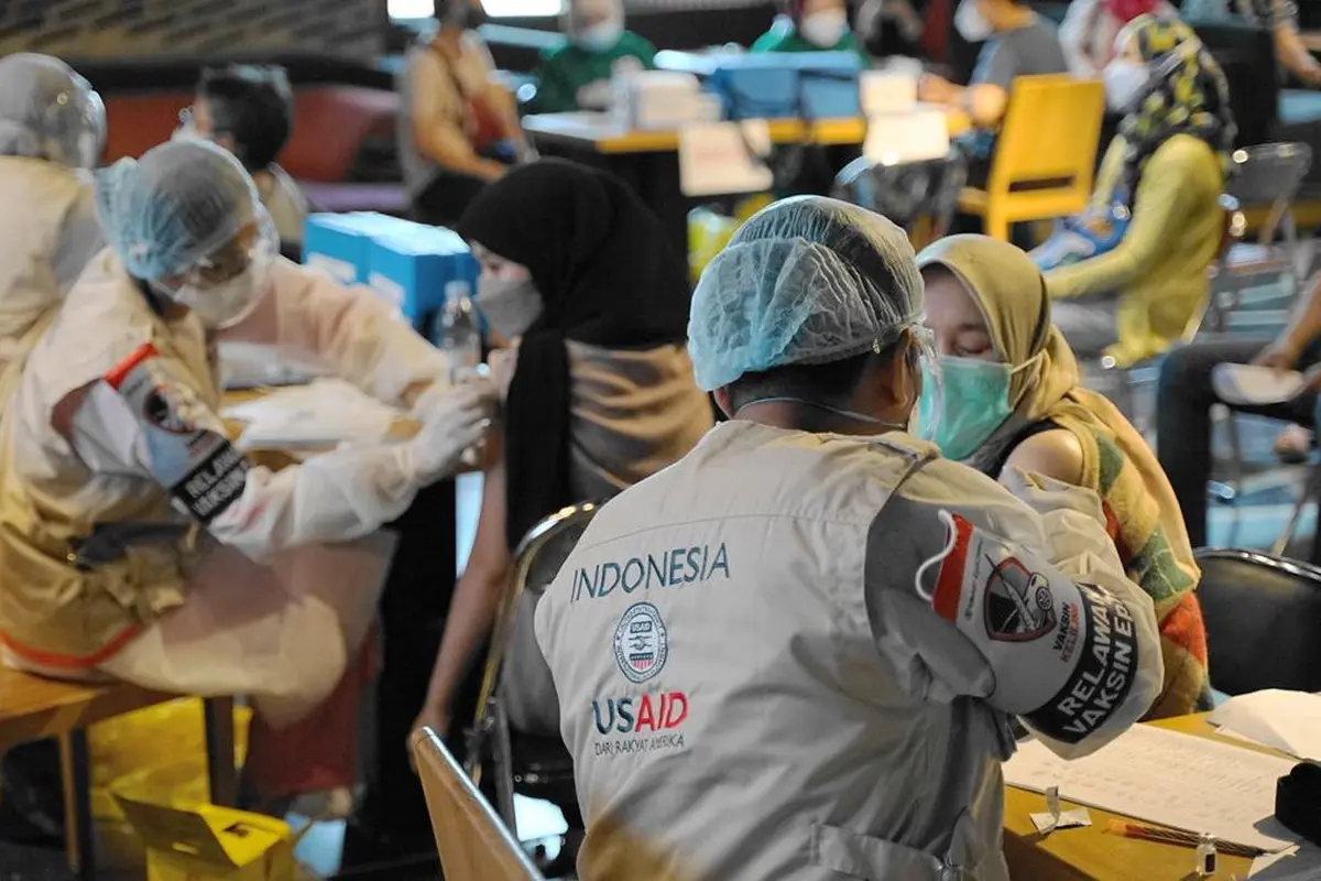 Vaksin Virus Corona COVID-19 dari AS. (Dok Kedubes AS di Jakarta)