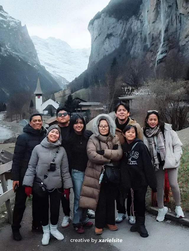 6 Potret Alleia Selama Liburan di Swiss, Beri Ide Ariel NOAH Main Paralayang