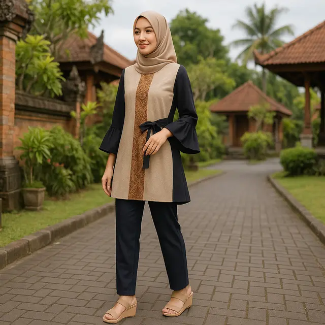 Model Tunik Lengan Lonceng untuk Orang Kurus/via GPT