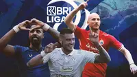 Liga 1 - Carlos Fortes, Yevhen Bokhashvili, Michael Krmencik (Bola.com/Adreanus Titus)