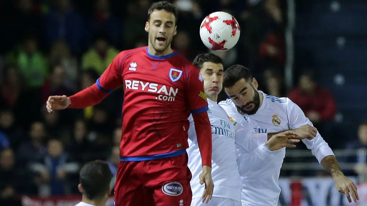 Real Madrid bermain imbang 2-2 lawan Numancia. (AFP/Cesar Manso)