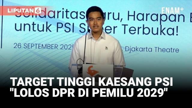 Ketua Umum Partai Solidaritas Indonesia (PSI), Kaesang Pangarep melantik jajaran kepengurusan DPP PSI. Pelantikan diselenggarakan di The Club Djakarta Theater (masuk dari bioskop XXI), Jl MH Thamrin No 9, Jakarta Pusat pada hari ini, Jumat (26/9).
