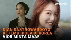 Mulai dari Dian Sastrowardoyo ketemu idola di Korea hingga Viot minta maaf di News Flash Showbiz Liputan6.com.
