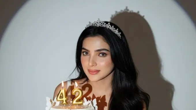 Ashanty saat rayakan ulang tahun ke-42