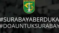 Persebaya mengucapkan duka atas teror bom di Surabaya, Minggu (13/5/2018). (Bola.com/Dok. Persebaya)