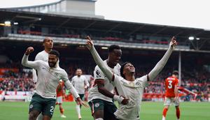 Pemain Chelsea merayakan gol Josh Acheampong pada laga Premier League 2025/2026 melawan Nottingham - Dok. Chelsea/@ChelseaFC