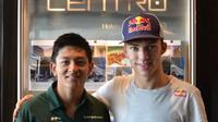 Rio Haryanto dan Pierre Gasly saat sama-sama memperkuat Caterham di ajang GP2 Series 2015. (Dokumentasi Rio Haryanto)