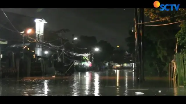 Jalan Kemang Utara Terendam Banjir bak Danau Buatan