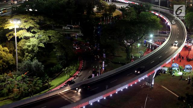 PHOTO: Detik - detik Simpang Susun Semanggi Sebelum Lampu Menyala