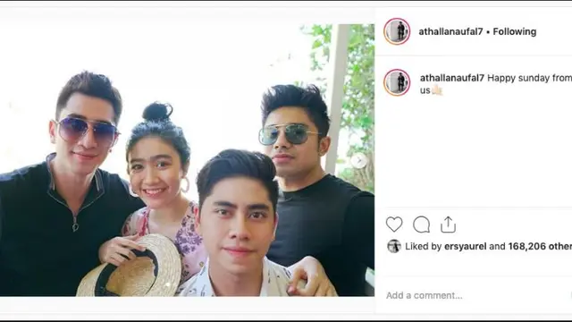 Verrell Bramasta - Febby Rastanty (Foto: Instagram/@athallanaufal7)