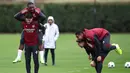 Mikel Arteta juga menyoroti sejumlah aspek yang menjadi keunggulan Atletico Madrid yang harus menjadi antisipasi pada laga nanti. (HENRY NICHOLLS/AFP)