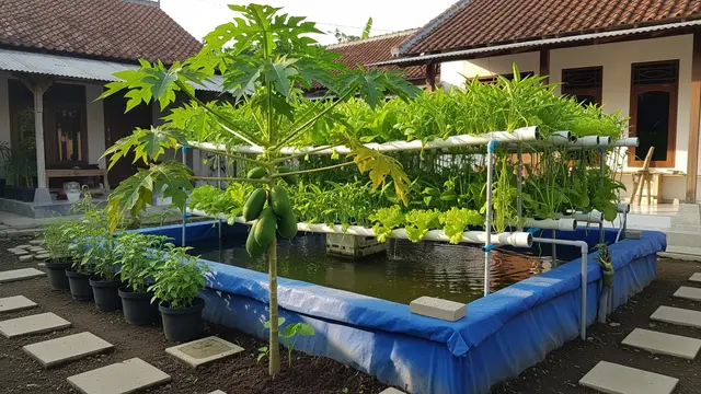 Kebun Dibagi Zona Sayur dan Buah