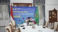 Gubernur Jawa Barat Ridwan Kamil bertemu Tim Penyusun Peraturan Presiden percepatan pembangunan kawasan rebana dan Jabar selatan di Gedung Pakuan, Kota Bandung, Jumat (18/6/2021). (Foto: Rizal/Biro Adpim Jabar)