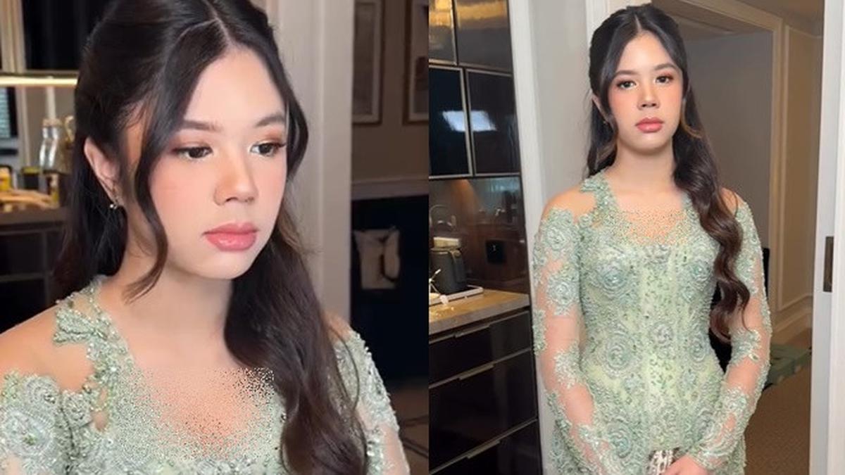 6 Potret Detail Kebaya Safeea Ahmad di Pernikahan Al Ghazali yang Curi Perhatian