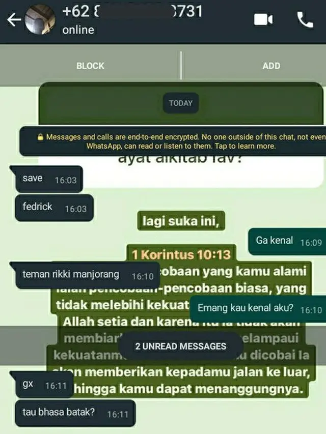 7 Chat WhatsApp dengan Orang Tidak Dikenal Ini Malah Bikin Emosi