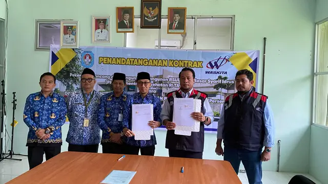 PT Waskita Karya (Persero) Tbk (WSKT) kembali mendapat kontrak baru berupa pengerjaan peningkatan kelas RSUD Tuan Besar Syarif Idrus. (Foto: Waskita Karya)