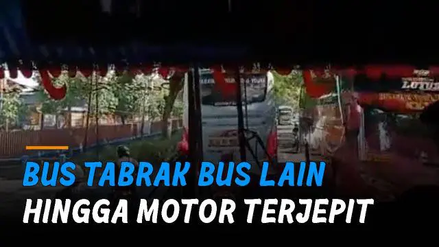 Detik-detik kecelakaan bus Sugeng Rahayu (SR) terekam penumpang.