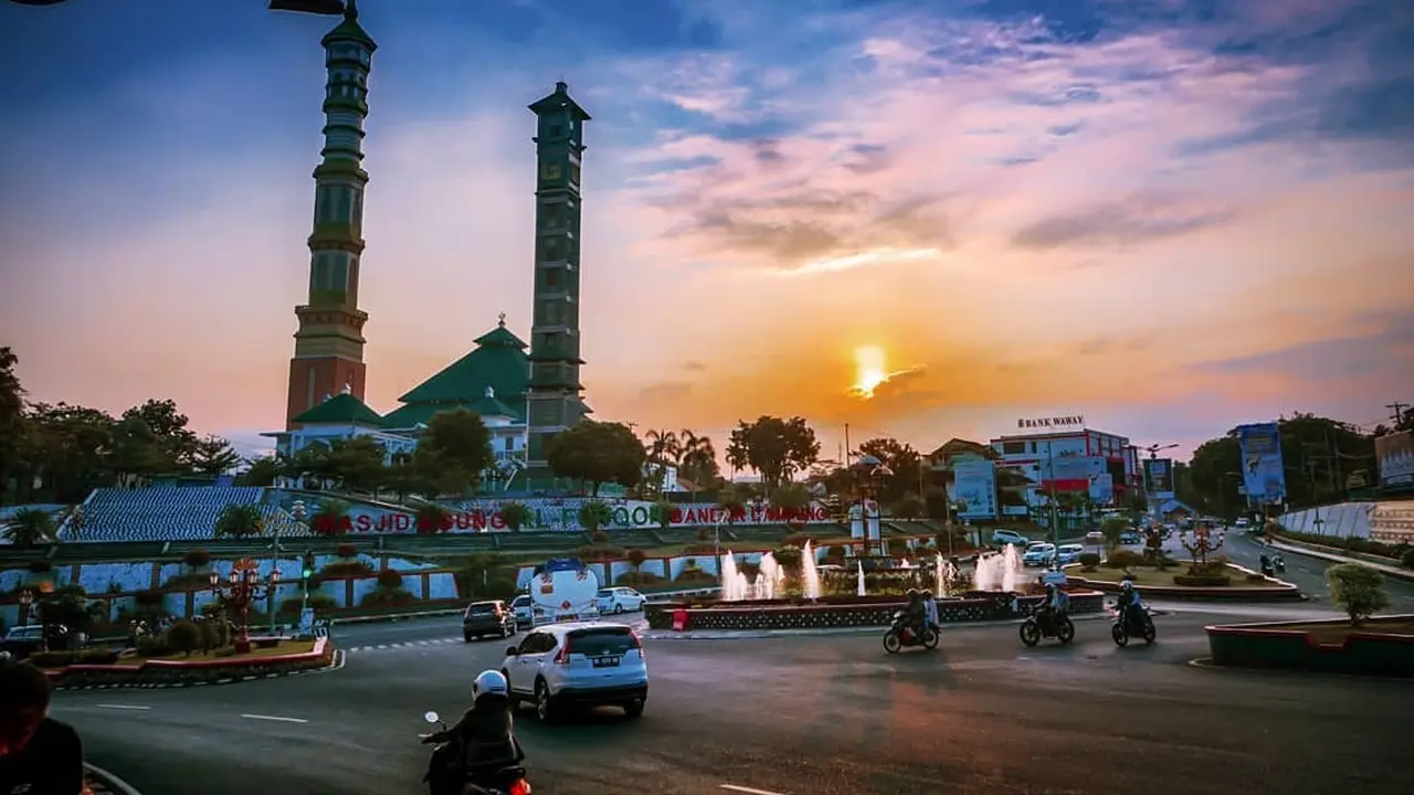 Masjid Agung Al Furqan Bandar Lampung.
