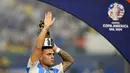 Meski harus bermain dari bangku cadangan, peran Lautaro Martinez sangat vital. Terbukti, gol tunggalnya pada menit ke-112 menjadi penentu kemenangan Argentina di final Copa America 2024. (Chandan Khanna/AFP)