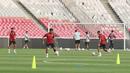 Pemain Timnas Indonesia, Ricky Kambuaya, saat sesi latihan resmi di Stadion Utama Gelora Bung Karno (SUGBK), Jakarta, Rabu (5/6/2024). Indonesia akan menghadapi Irak dalam Kualifikasi Piala Dunia 2026. (Bola.com/M Iqbal Ichsan)