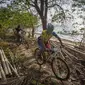 Suasana saat lomba Mouintain Bike Cross Country Marathon di Tanjung Lesung (dok: Vox Populi)