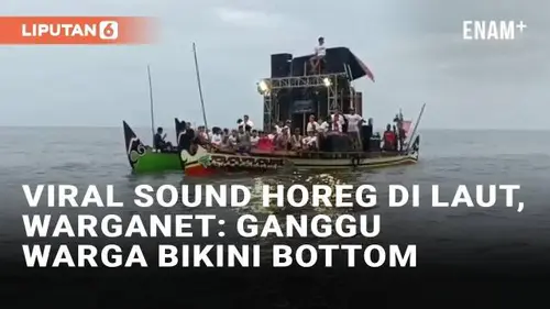 VIDEO: Viral Gelar Sound Horeg di Laut, Warganet: Ganggu Kenyamanan Warga Bikini Bottom