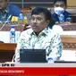 Menkominfo dalam Rapat Kerja dengan Komisi I Dewan Perwakilan Rakyat (DPR), Rabu (23/11/2022). (YouTube Komisi I DPR RI Channel)